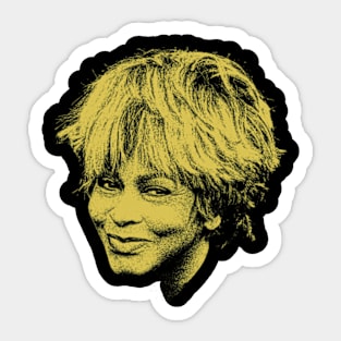 YELLOW TINA TURNER Sticker